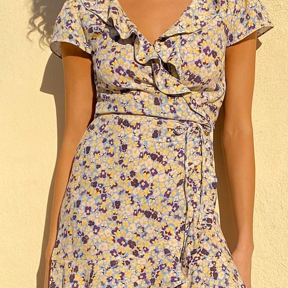 Sunday Best New Ruffle Wrap Dress - Picture 1 of 16